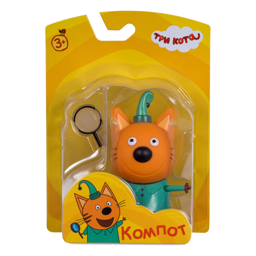 1Toy Фигурка пластик Три кота Компот 7,6 см,подвижные ножки и ручки Т16177  с 3 лет по цене 503 руб. Купите в интернет-магазине недорого.