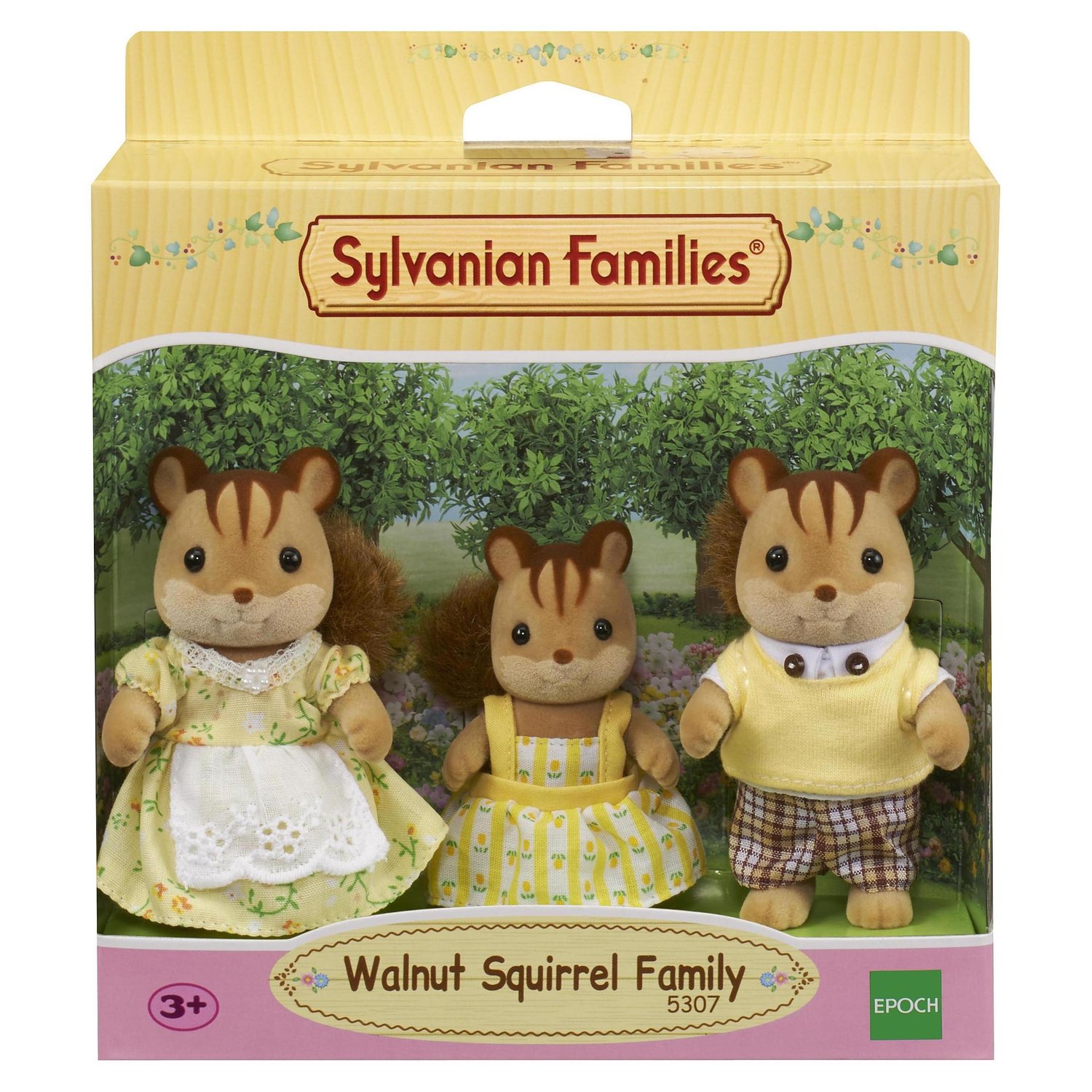 Sylvanian Families Набор Семья Белок (3 фигурки) 5307 с 3 лет