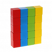Mapacha Счетные кубики: 20 штук 4 цвета (1 кубик 2,5 см) 76830 с 3 лет