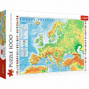 Trefl Пазлы- Физическая карта Европы, 1000 деталей TR10605 с 10 лет