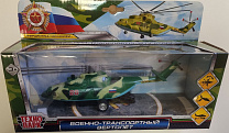 Технопарк Вертолет Военно-транспортный 20 см металл СОРТЕR-20МIL-GN с 3 лет