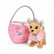 Simba Chi Chi love Плюшевая собачка Чихуахуа Принцесса с пушистой сумкой, 20 см арт.5893126