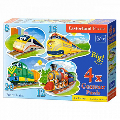 Castorland ����� 4 � 1 �������� ���������� 8-12-15-20 ��������� 3033/D3-043033 � 3 ���