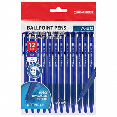 Brauberg ����� ��������� ������� A-30 Writing 30, 12 �� �����, ���� 0,5 �� ����� 0,25 �� 144340