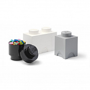 LEGO Лего Система хранения мультипак 3 в 1 черно-белый 40140007