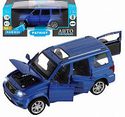 Автопанорама Машинка УАЗ Patriot, темно-синий металлик, металл 1:24 JB1251416 с 3 лет