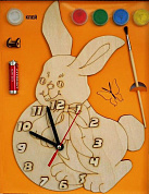 Бэмби Часы с циферблатом под роспись Зайка арт.ДНИ117 с 5 лет