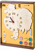 Бэмби Часы с циферблатом под роспись Петух арт.ДНИ121 с 5 лет