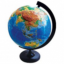 Глобусный мир Глобус физический диаметр 320 мм рельефный 10196