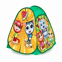 Играем Вместе Палатка детская игровая Коты 81х90х81см, в сумке 324503 GFА-САТS01-R с 3 лет
