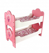 Mary Poppins Кроватка деревянная 2-хспальная Корона 53х25х45 см 48377 с 3 лет