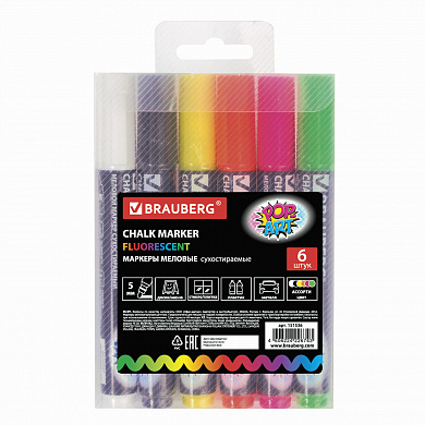 Brauberg ������� ������� Pop-Art, ����� 6 ������, 5 ��, ���������, ��� ������� ������������, 151536
