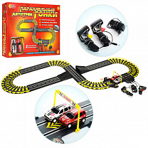 Joy Toy Трек Параллельные гонки с 2-мя машинами спорт, длина 369 см, 220V 146866 A144-H06097 с 3 лет