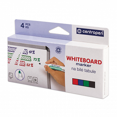 Centropen ������� ��������� ��� ����� ����� ����� 4 ����� Dry-Wipe, 2,5 ��, 8559/4
