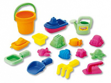 Keenway Кинвей Набор игрушек для песочницы 16 игрушек с 1,5 лет
