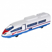 Технопарк Поезд Сапсан 19 см со светом и звуком, инерционный, металл SВ-16-75-WВ-2 с 3 лет