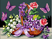 Картина по номерам Луговые цветы Роспись по холсту 40х50 см MS7371 с 8 лет