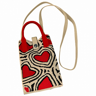 Heikki �������-���������� ������������ Knit ����� ���� ������� 17�12�5 �� Red and black 273796