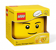 LEGO Лего Система хранения голова Boy большая
