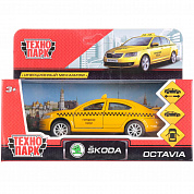 Технопарк Машина Skoda Octavia Такси 12 см металл 259355 с 3 лет