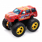 Funky toys Джип с желтыми колесами Die-cast инерционный, красный FТ8485-2 с 3 лет