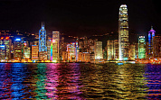 Алмазная картина Ночной Гонконг 40х50 см с подрамником YSG1347 с 8 лет