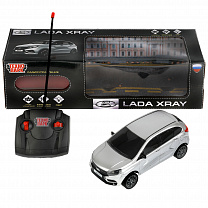 Технопарк Машина LADA XRAY 18 см на р/у, свет, серебристый LADAXRAY-18L-GY с 3 лет