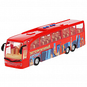 Технопарк Автобус экскурсионный 30 см свет, звук, пластик красный ВUSТОUR-30РL-RD с 3 лет