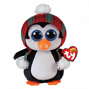 TY Мягкая игрушка Чир пингвин рождественский 15 см 36241 с 3 лет