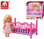 S+S Toys Набор Кукла + кровать 3732 с 3 лет