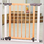 Safe and Care Ворота AUTO с дозакрывателем двери деревянные на распорках 77-83,5 см Белый