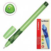 Stabilo Ручка шариковая Left Right для правшей, корп.зелен, 0,45мм, набор 10шт, 6328/2-10-41,синяя