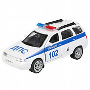 Технопарк Машина Lada 111 Полиция 12 см инерционная, белый, металл SB-16-67-P(W)-WB с 3 лет
