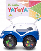 Yatoya Машинка-неразбивайка бело-синяя 12021 с 3 месяцев