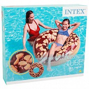 Intex Круг надувной Пончик шоколадный 114 см 56262NP с 9 лет