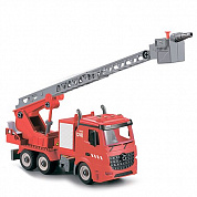 Funky Toys Пожарная машина-конструктор с лестницей, фрикционная, свет, звук, вода FТ61114 с 3 лет