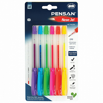 Pensan ����� ������� Neon Gel, ����� 6 ������, ���� 1 ��, ����� ������ 0,5 ��, 2290/B6