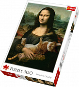 Trefl Пазл Мона Лиза с котом 500 элементов 37294 с 10 лет