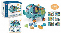 Развивающая игрушка Elephant car бирюзовая RJ6801B с 1,5 лет