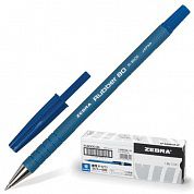 Zebra Ручка шариковая Rubber 80, корпус каучуковый, толщ.письма 0,7мм, набор 10шт, синяя, R-8000-BL
