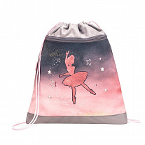 Belmil Мешок-рюкзак для обуви с карманом 35х43 см Ballerina Black Pink 336-91/9