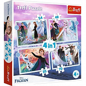 Trefl Пазл Магия в лесу 4 в 1 Frozen-2 35х48х54х70 элементов 34398 с 4 лет