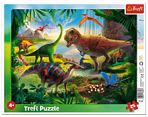 Trefl Пазл Динозавры в рамке 25 деталей 31343 с 4 лет