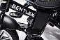 Bentley Бэнтли Велосипед 3-х колесный с надувными колесами 12/10 с капюшоном Onyx Black с 6 месяцев