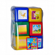 Юг-Пласт Набор Кубики XL Азбука 6 кубиков 6012 с 3 лет