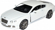 Kinsmart Модель машины Bentley Continental-GT Speed 2012 белыйKT5369W с 3 лет