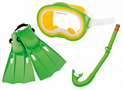 Intex Набор для плавания Мастер (маска, трубка, ласты) 55955 с 8 лет