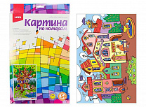 LORI Картина по номерам Разноцветный город для малышей Ркн-024 с 5 лет