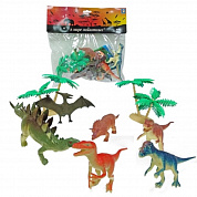 1Toy В мире животных Набор динозавров с аксессуарами 10 шт х 10-21 см Т50481 с 3 лет