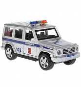 Технопарк Машина Mersedes-Bens G-CLASS Полиция 12 см, свет, звук, инерционная (металл) 267176 с 3 ле